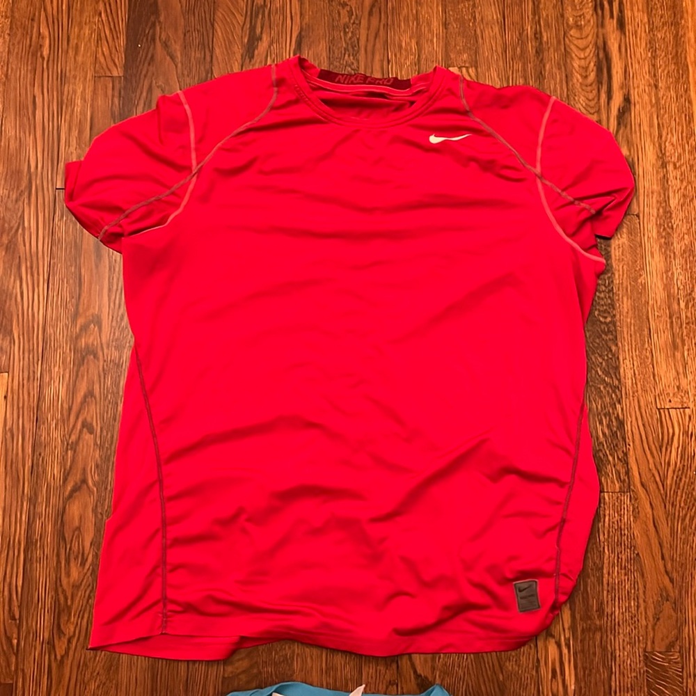 Red Nike Workout Shirt